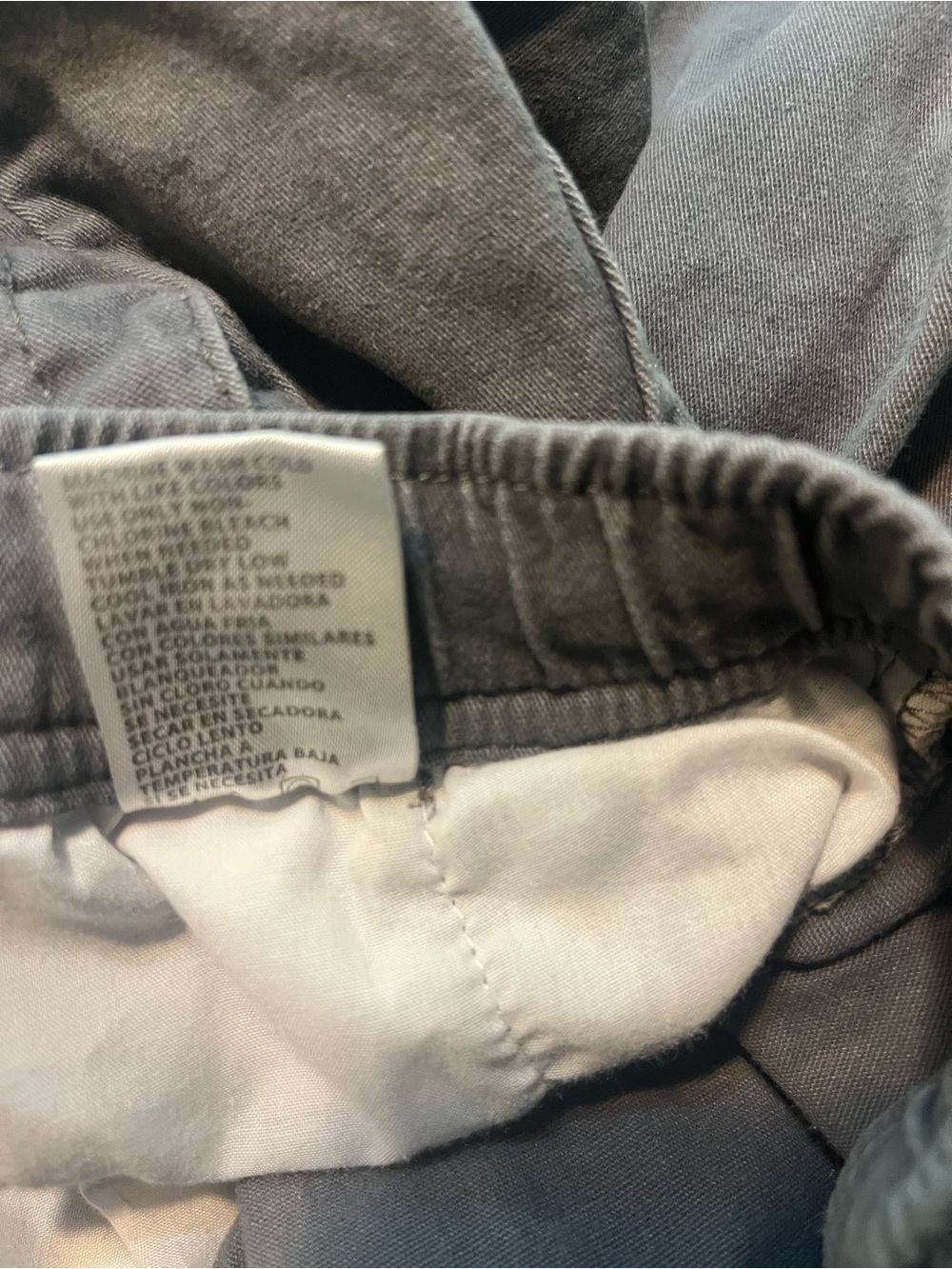 Plugged Moto Jogger Pants Men's Size M (32-34) Grey Elastic Waist & Cuff Biker - Picture 8 of 8